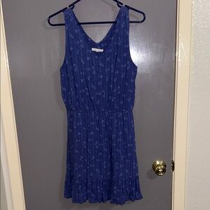 Copper Key Blue Floral Midi Dress Medium